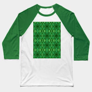 Clover Kaleidoscope pattern 5 Baseball T-Shirt